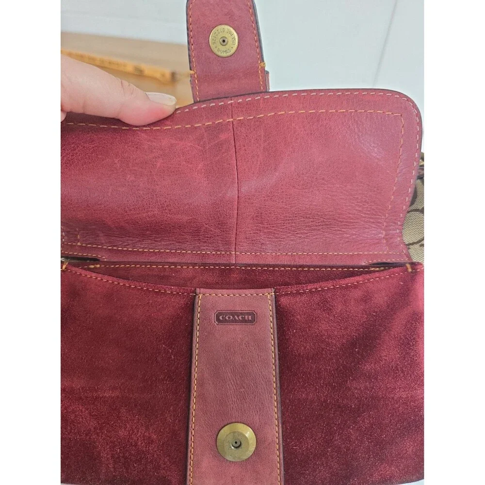 Coach Vintage Y2K Soho Signature Suede Shoulder Bag 7063 Special Edition  2004